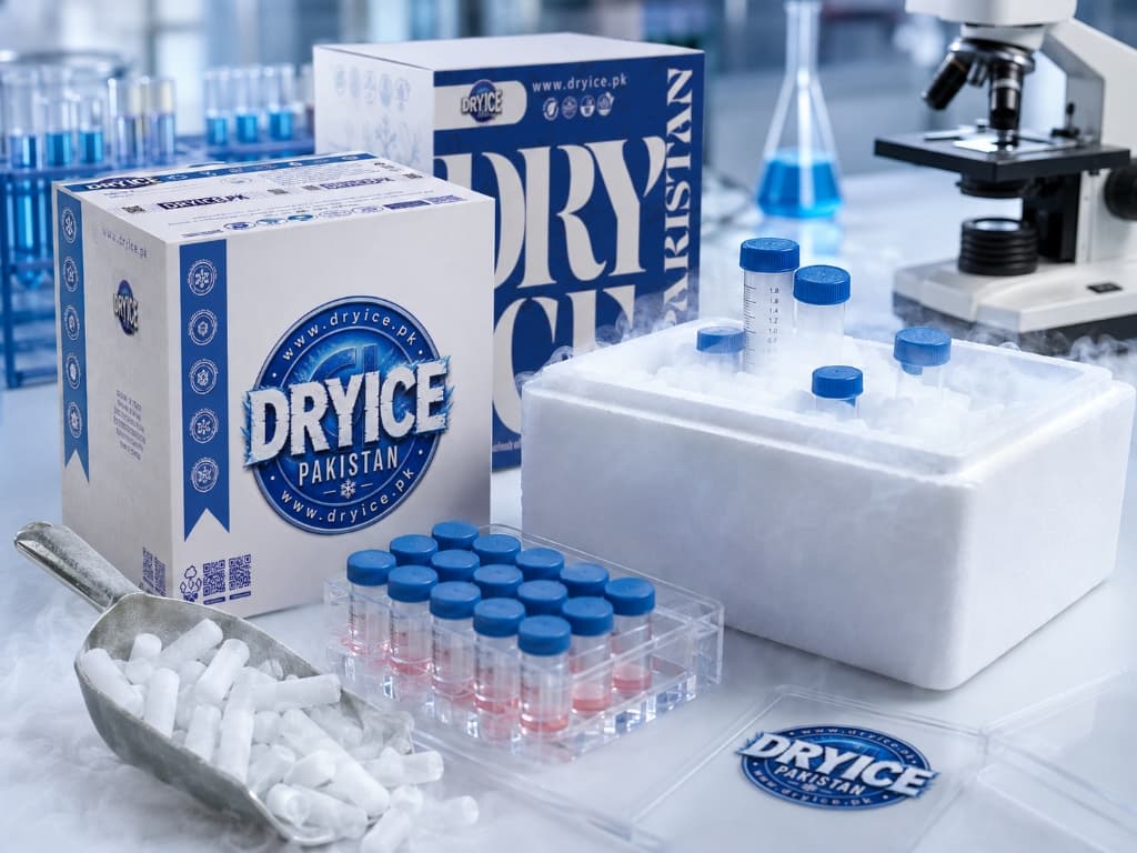 Laboratory cold-chain packaging with dry ice