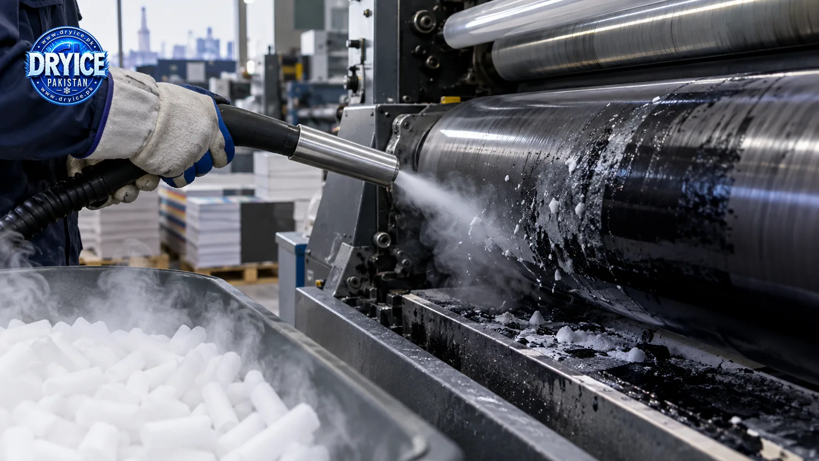 3mm dry ice pellets used for printing press cleaning