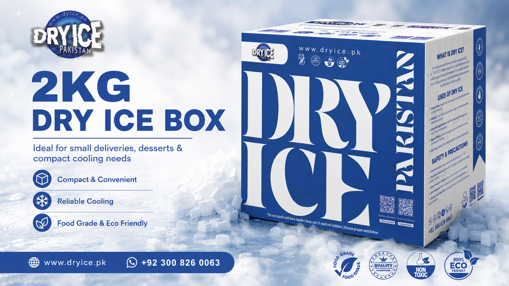 2kg dry ice box in Pakistan - Dry Ice Pakistan