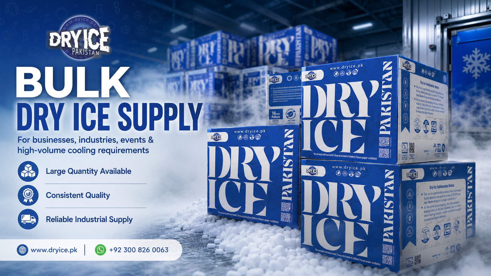 Bulk dry ice supplier in Pakistan