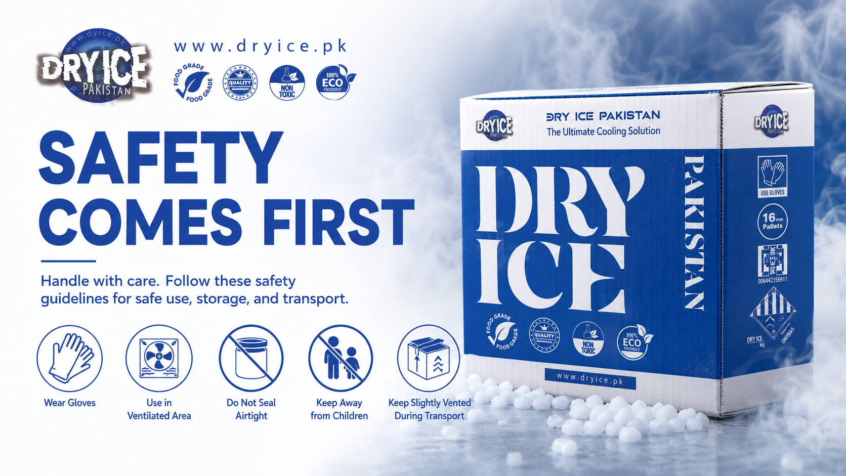 Dry ice safety handling guidelines